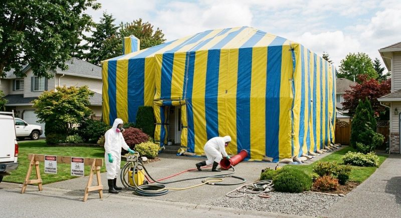 Termite Tenting in Fredericksburg, VA